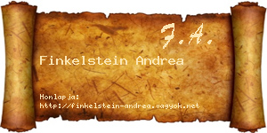 Finkelstein Andrea névjegykártya